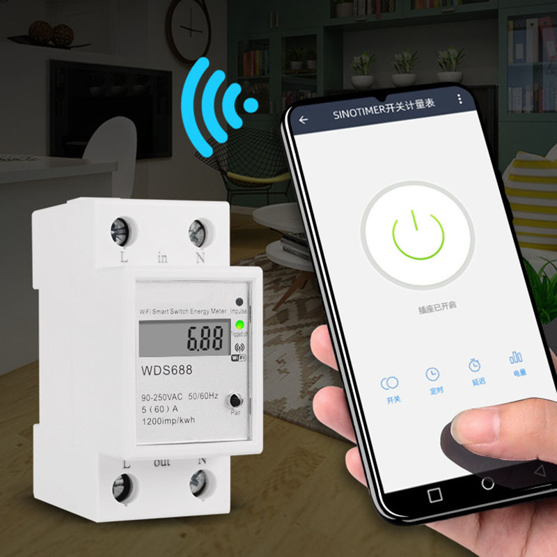 Smart Home Energy App - WDS688 akıllı WiFi tek fazlı enerji