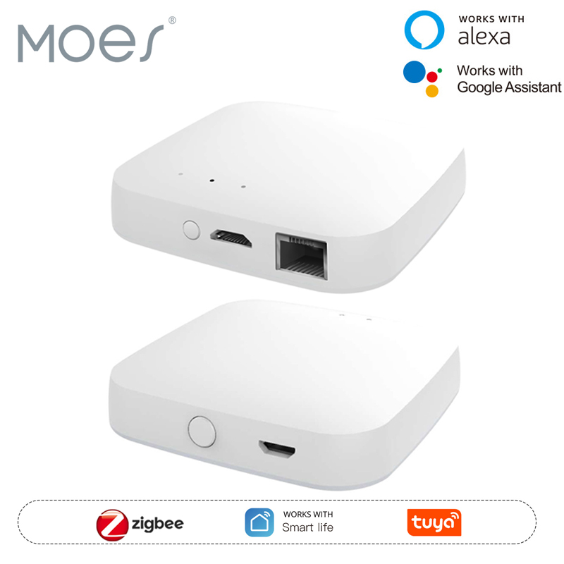 Smart Home Living - MOES Tuya ZigBee3.0 Akıllı Hub, Kablosuz/Kablolu