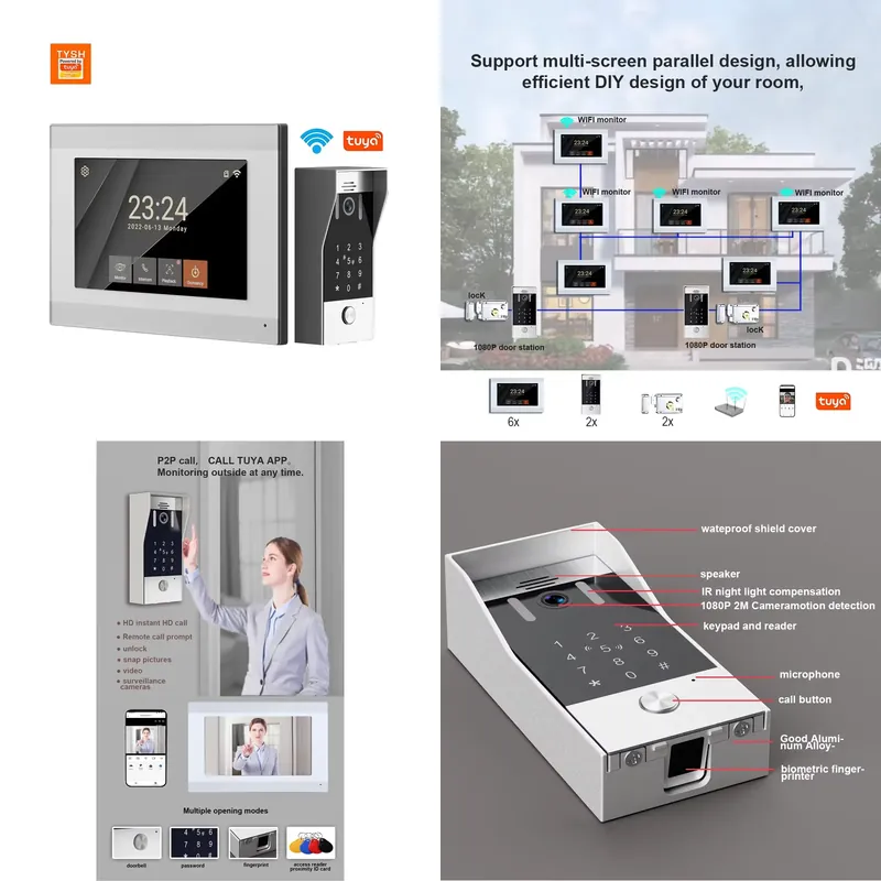 Smart Home Video Doorbell App - TYSH 2-telli IP Akıllı WiFi Görüntülü