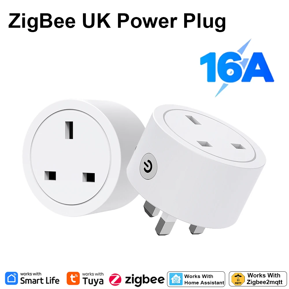 Smart Home Energy App - Zigbee Akıllı Priz 16A İngiliz Prizi