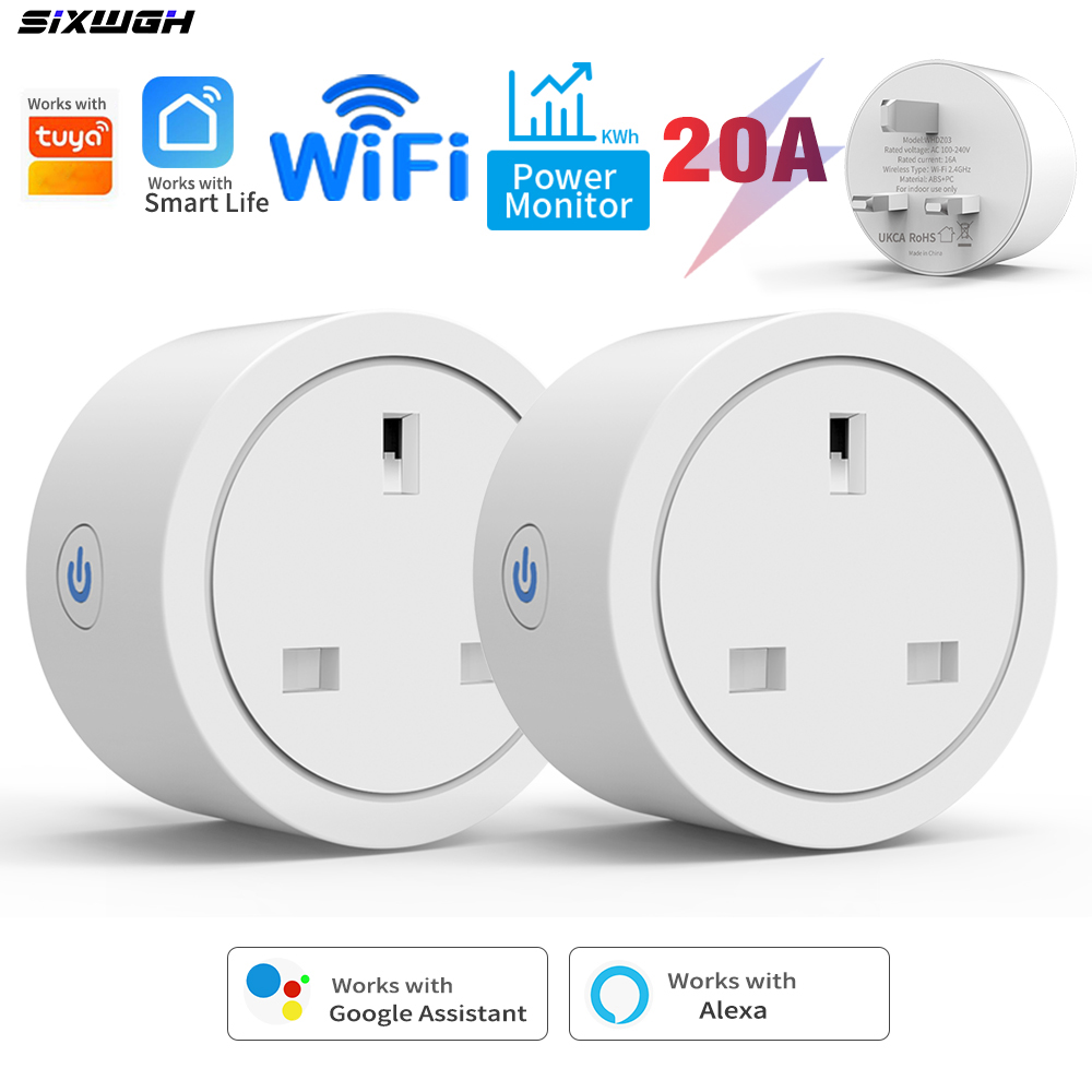 Smart Home Energy App - 20A Tuya WiFi Akıllı İngiliz Priz