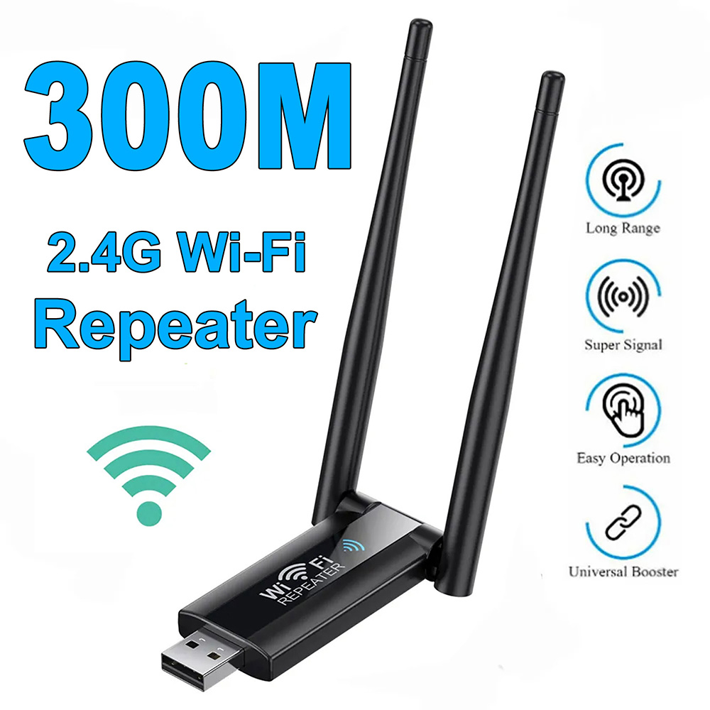 Smart Home Network - 300 Mbps Kablosuz WiFi Tekrarlayıcı 2.4G