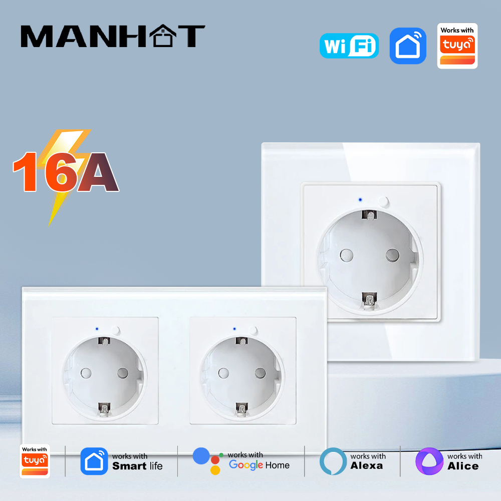 Smart Home Energy App - MANHOT WiFi Akıllı AB Duvar Prizi