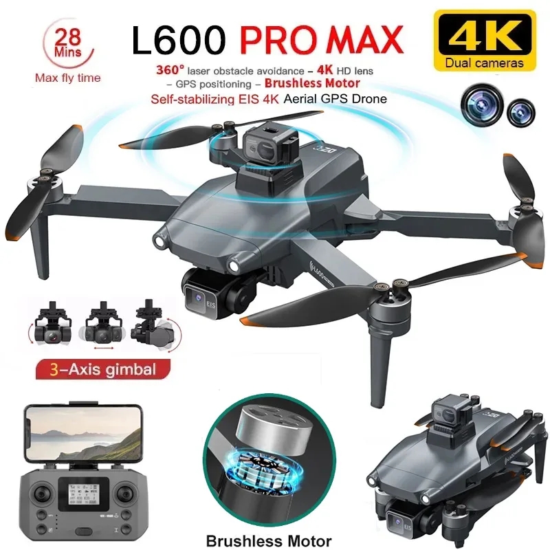Smart Home Camera - L600 PRO MAX GPS Drone Profesyonel