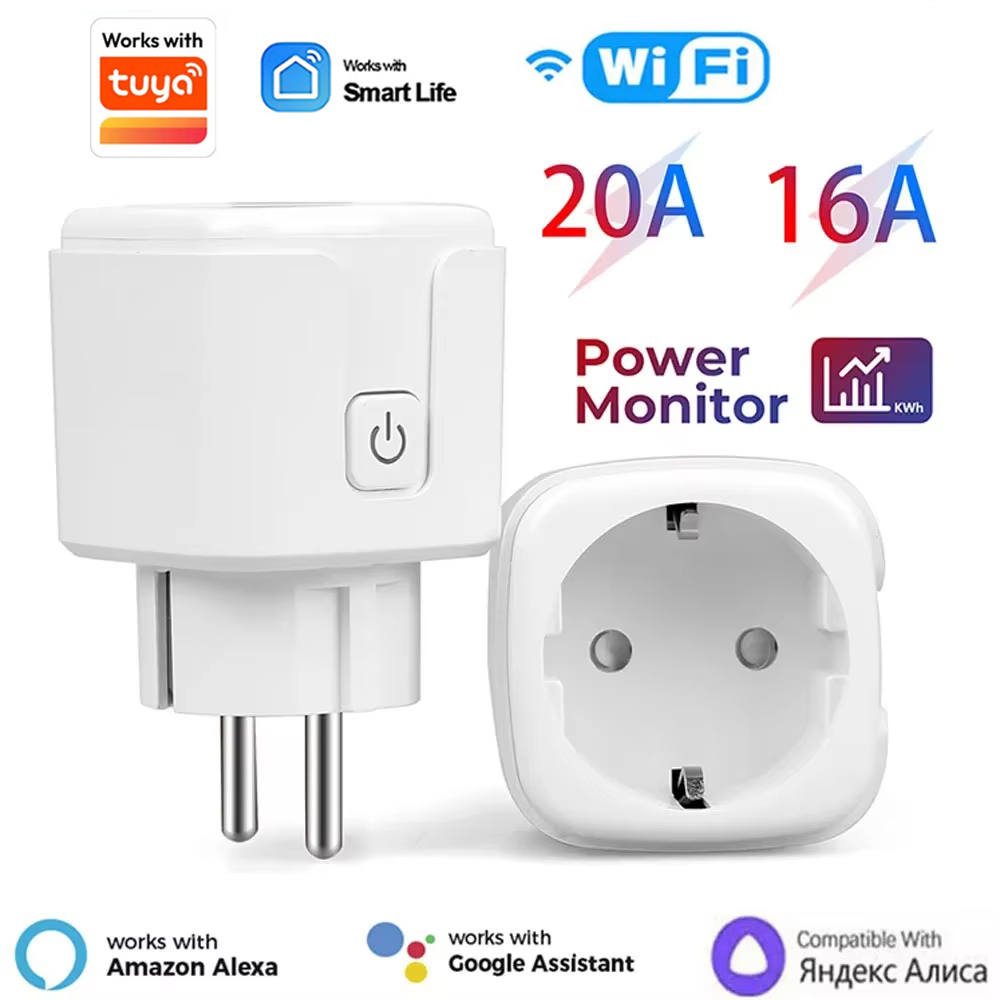 Smart Home Energy App - 20A EU Akıllı Priz Wifi Soket