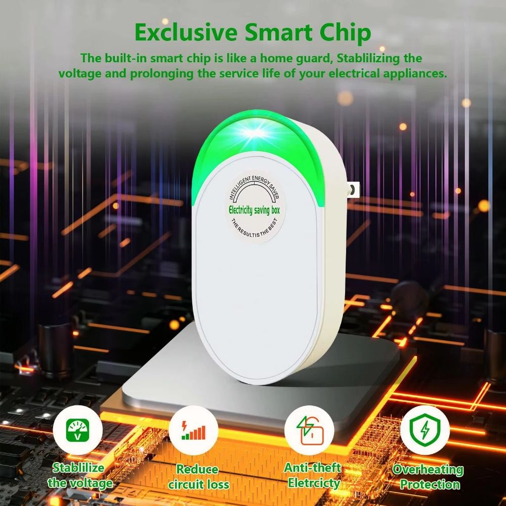 Smart Home Energy Management - ABD/AB/BK Adaptörü Elektrik Tasarruf Kutusu Güç