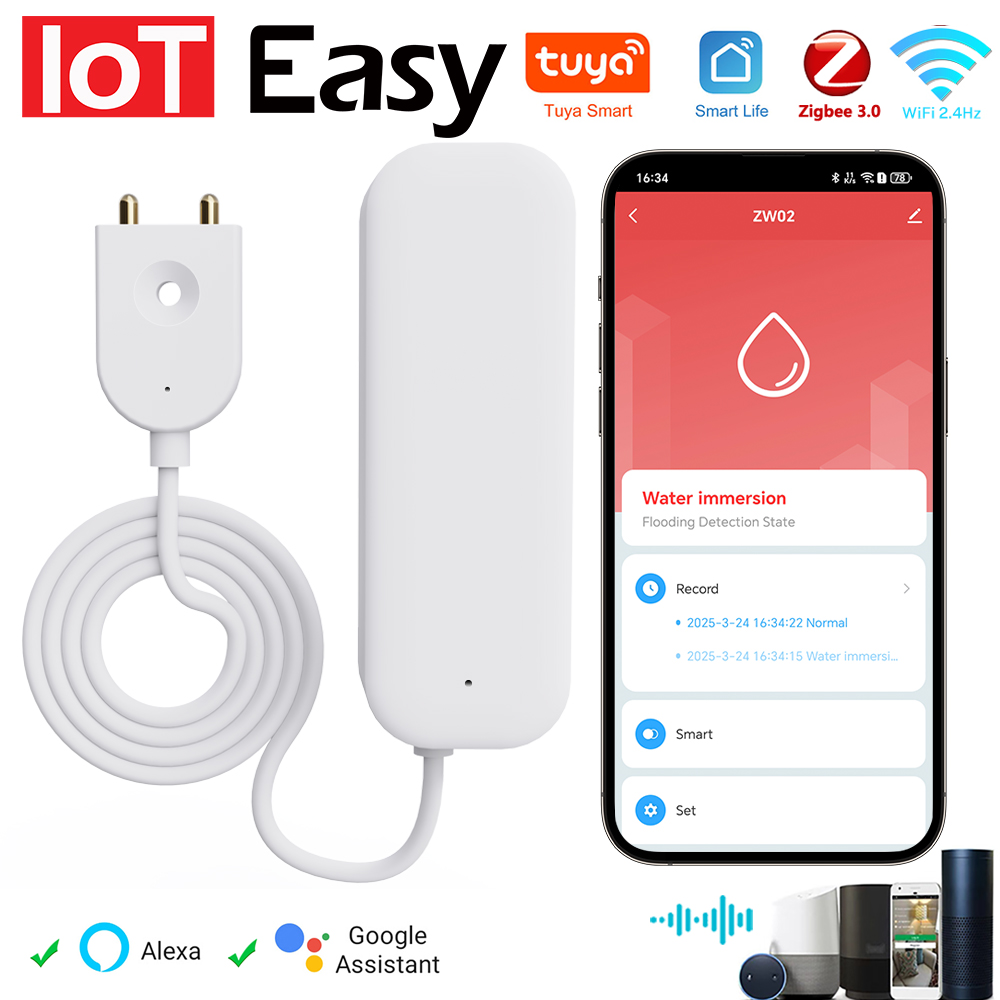 Smart Home Network - Tuya WiFi ZigBee Su Sensörü Kaçak