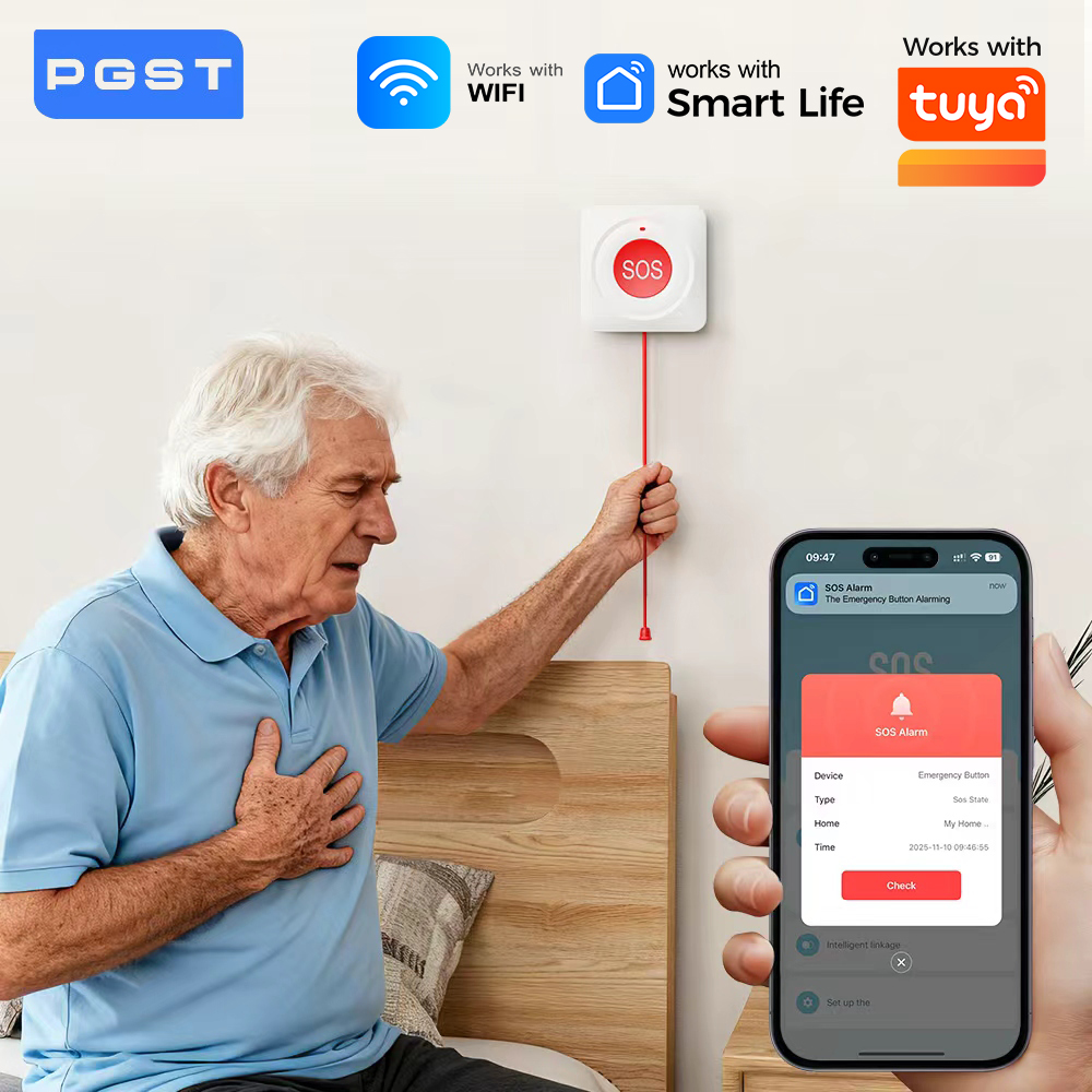 Smart Home Network - WIFI Zigbee Düğmeler SOS Butonu Tuya