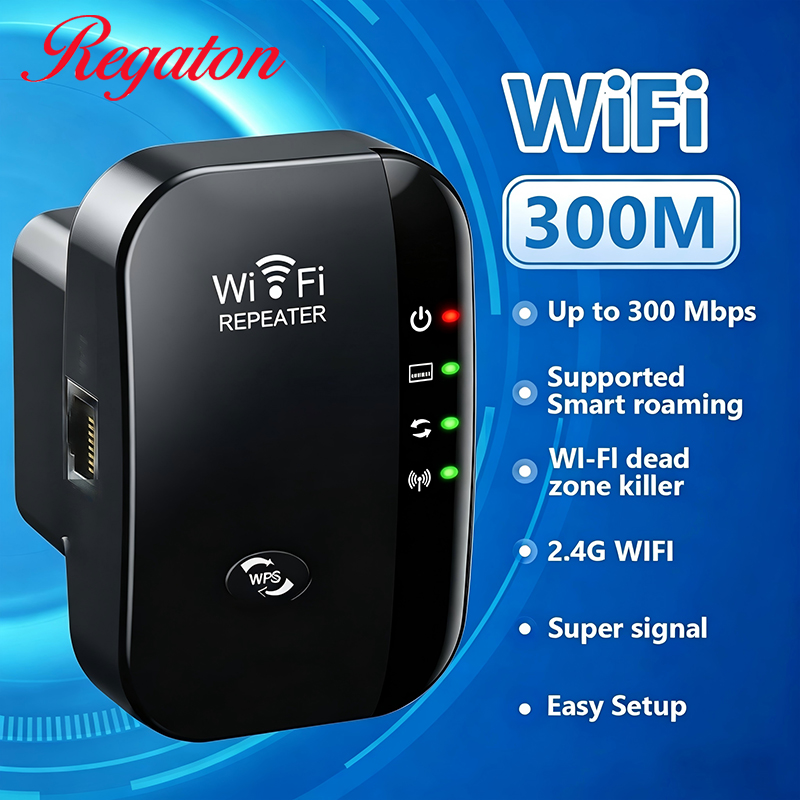 Smart Home Network - Kablosuz 300M 2.4GHz WiFi Menzil Genişletici,