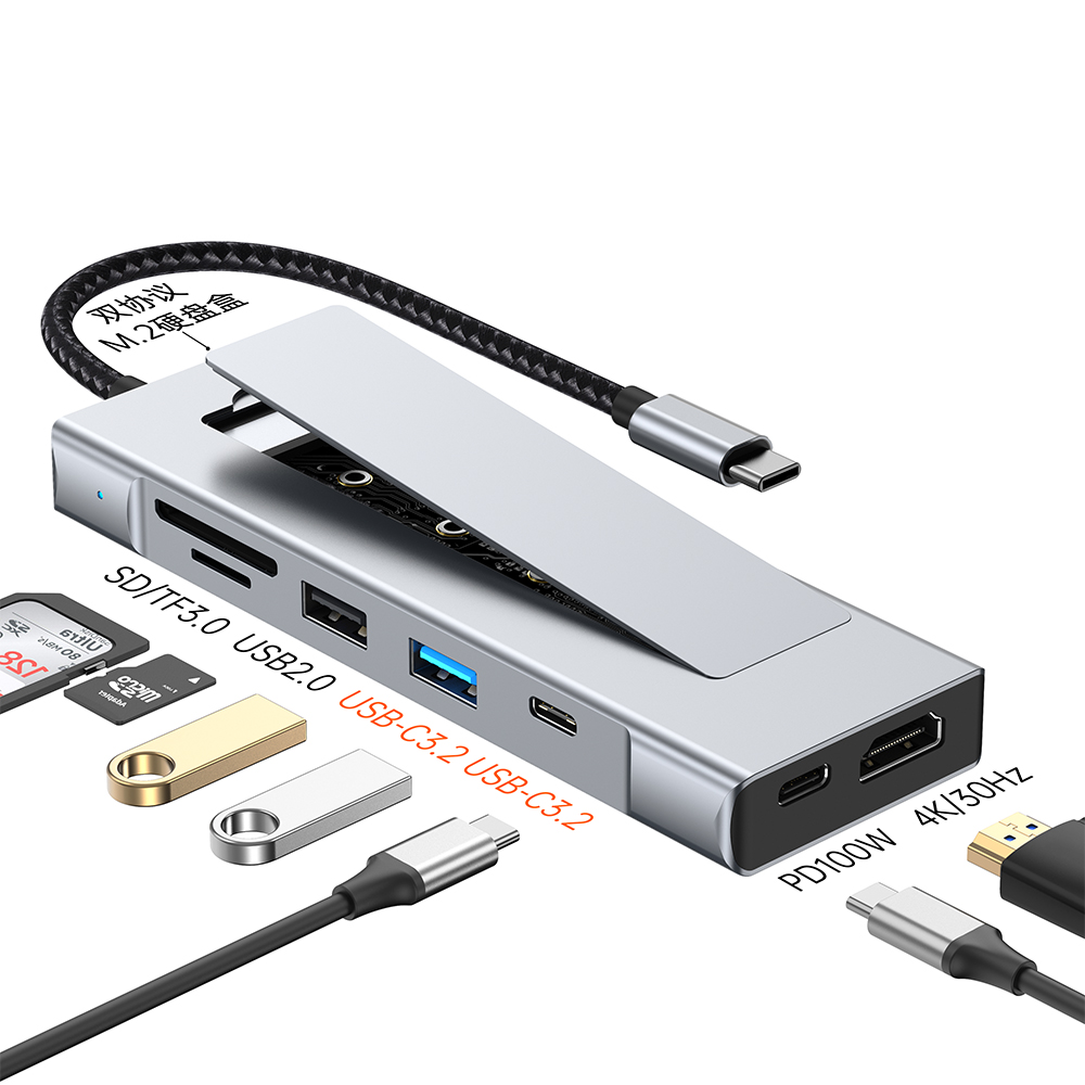 Smart Home Hub 2 - 8'i 1 arada Type-C Çoklu Bağlantı