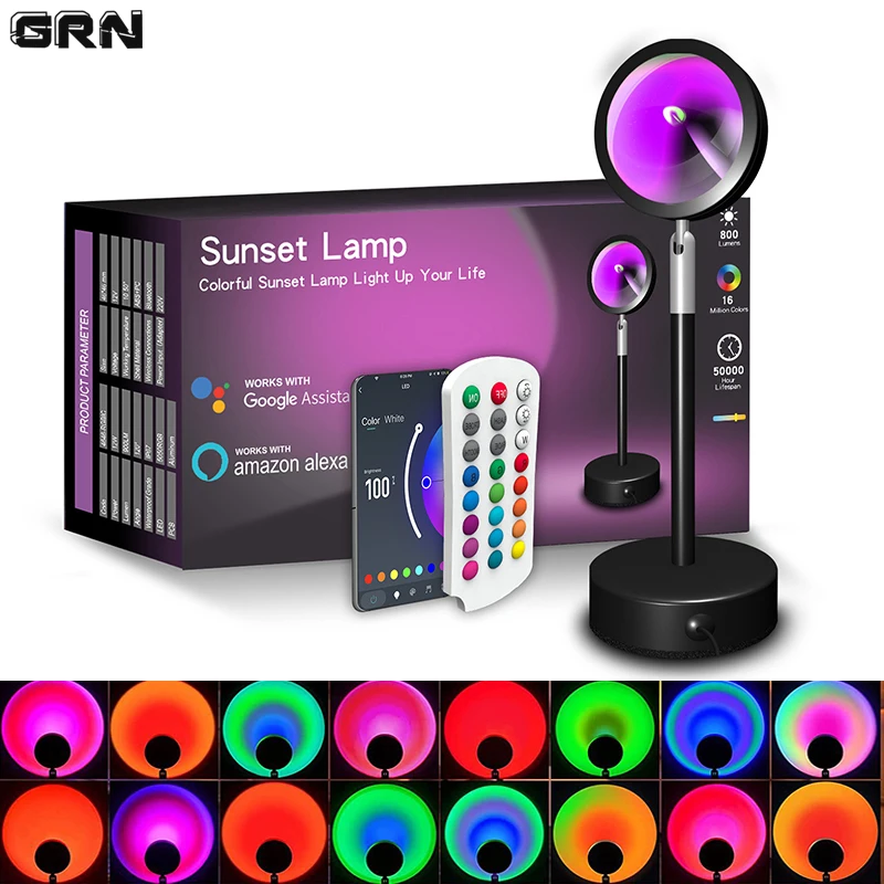 Akıllı LED Sunset lamba renkli - Smart Home Network incelemesi ve fiyatı