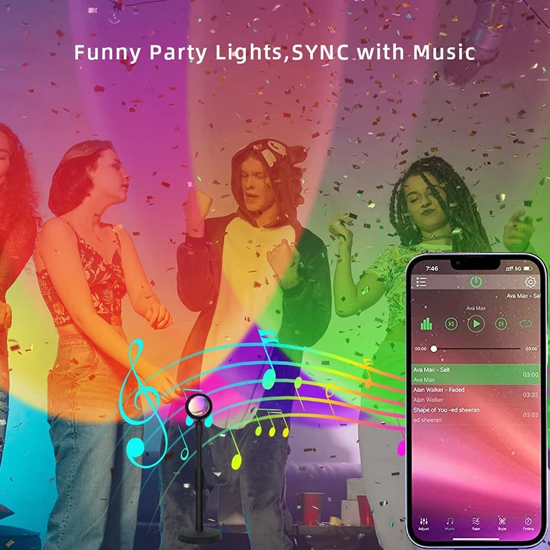 Akıllı LED Sunset lamba renkli - Smart Home Network incelemesi ve fiyatı