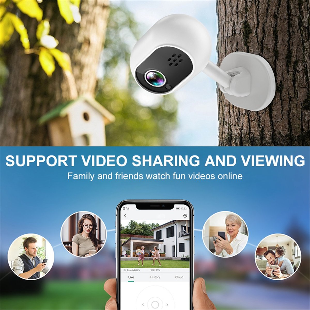 A4 1080P Akıllı Mini Wifi IP K - Smart Home Cctv Camera incelemesi ve fiyatı