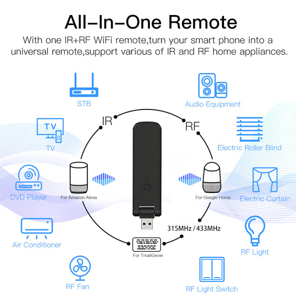 1 adet akıllı RF IR uzaktan ku - Smart Home Energy App incelemesi ve fiyatı