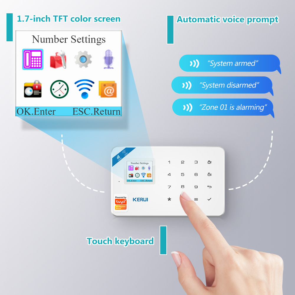 KERUI W181 Alarm Sistemi Güven - Smart Home Cctv Camera incelemesi ve fiyatı