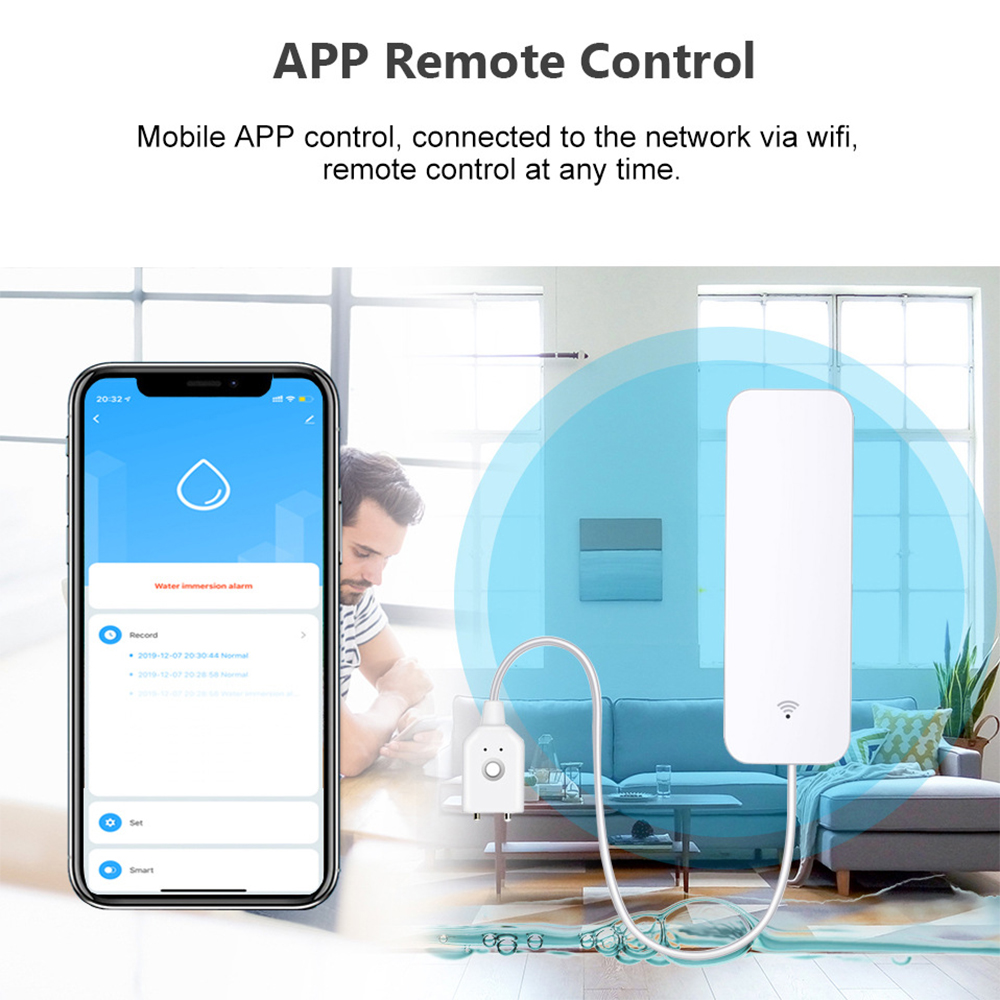 Tuya WiFi Su Kaçak Sensörü, Su - Smart Home Network incelemesi ve fiyatı