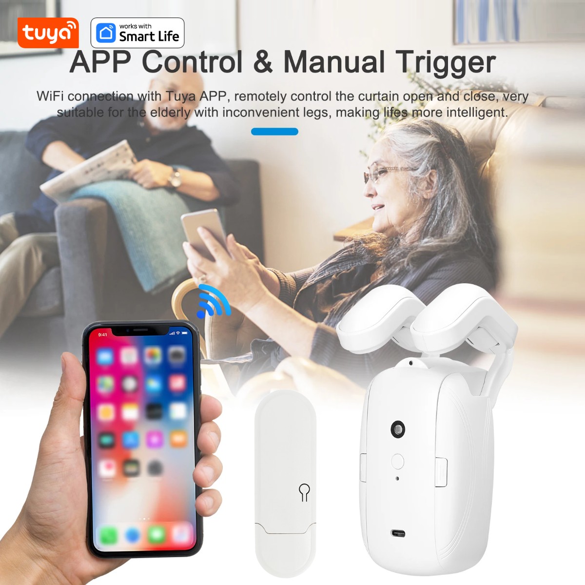 1/2 ADET Tuya Akıllı WiFi Perd - Smart Home Living incelemesi ve fiyatı