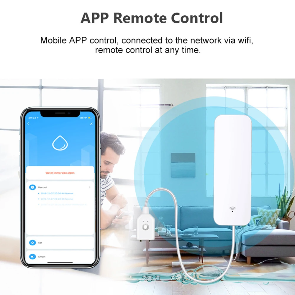 Tuya WiFi Zigbee Su Sensörü Ak - Smart Home Network incelemesi ve fiyatı