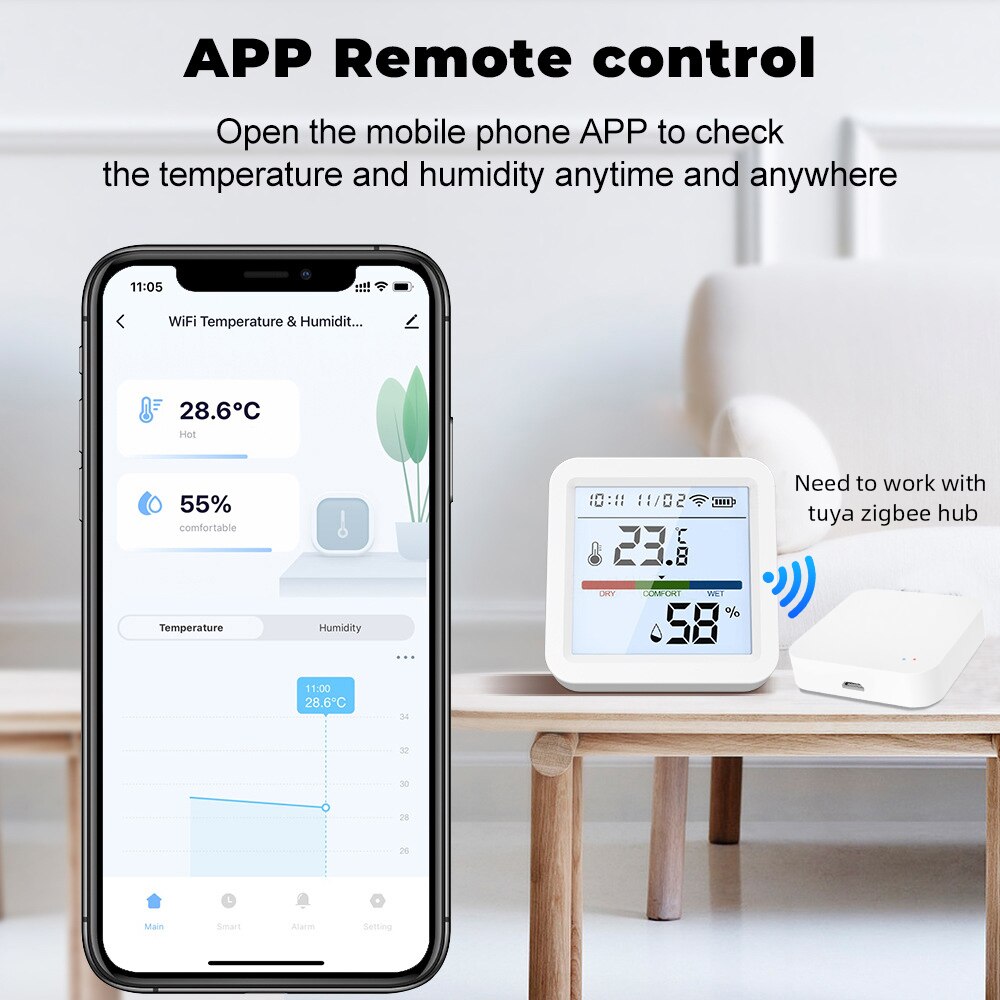 Tuya ZigBee akıllı ev sıcaklık - Smart Home Living incelemesi ve fiyatı