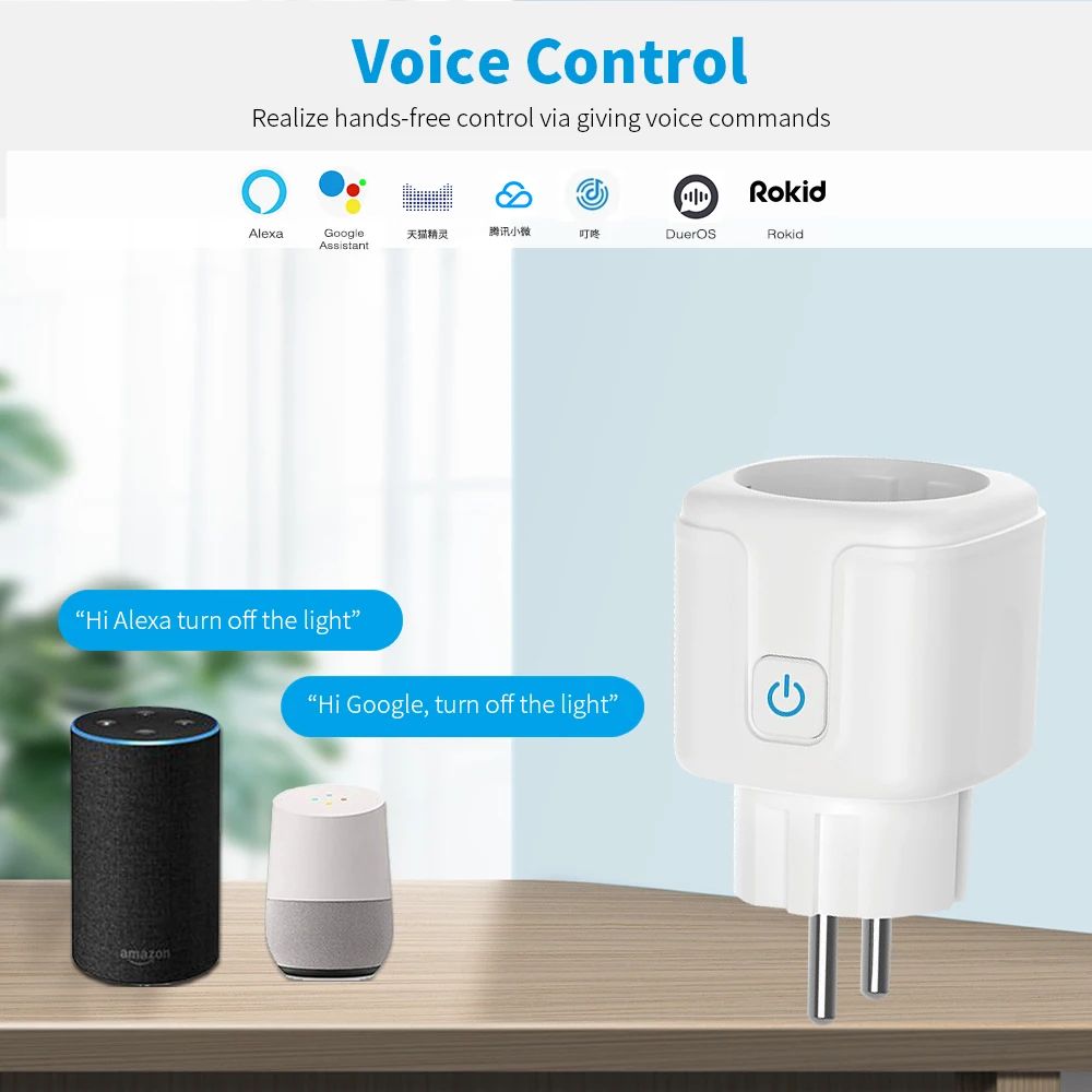 20A EU Akıllı Priz Wifi Soket  - Smart Home Energy App incelemesi ve fiyatı
