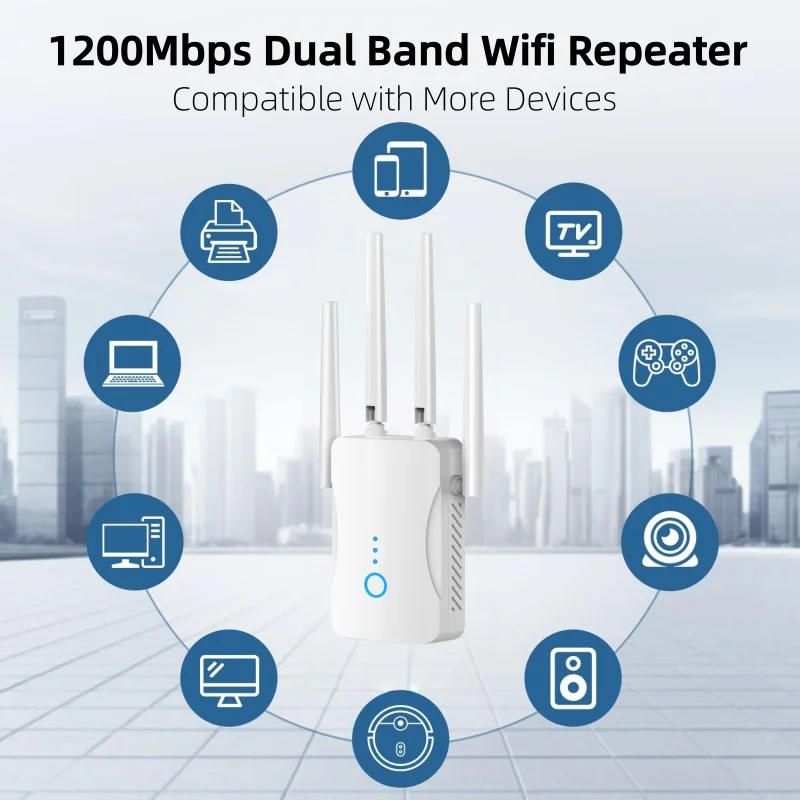 1200Mbps Çift Bantlı WiFi Tekr - Smart Home Network incelemesi ve fiyatı
