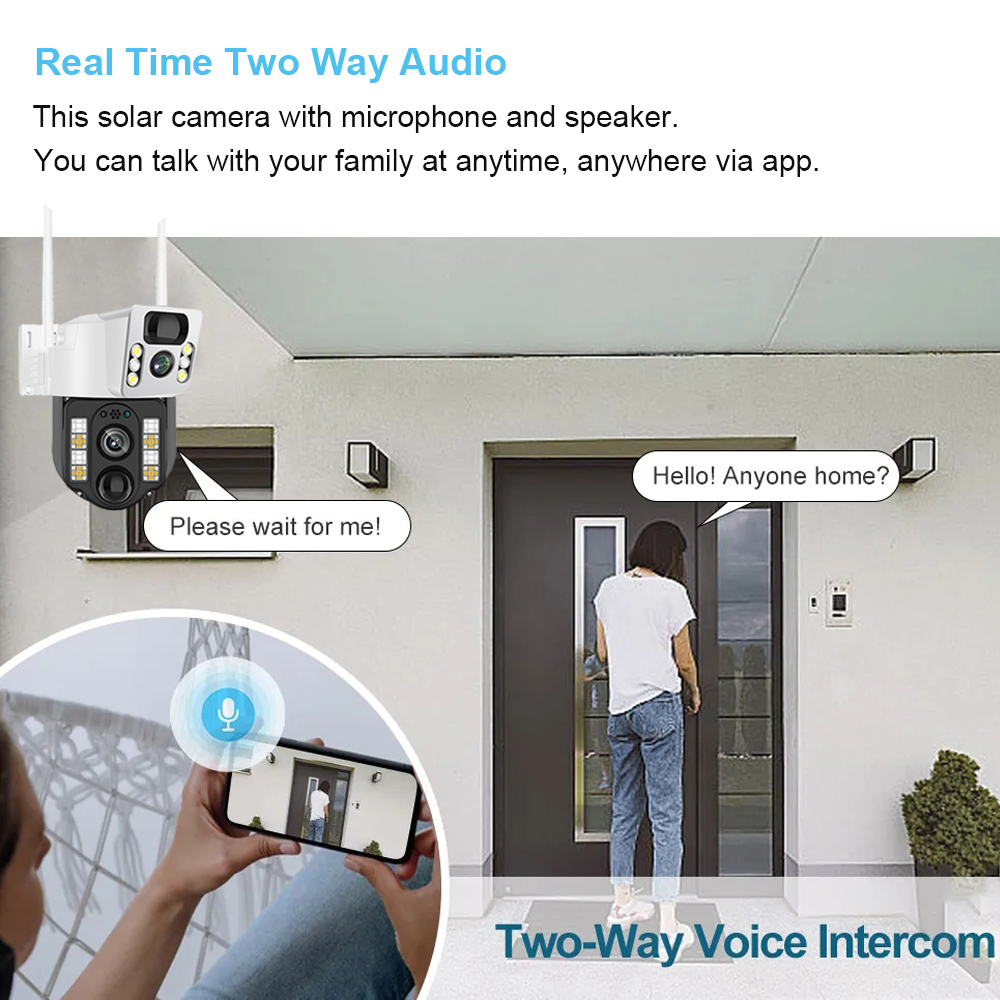WiFi/4G güneş kamera IP CCTV g - Smart Home Os incelemesi ve fiyatı