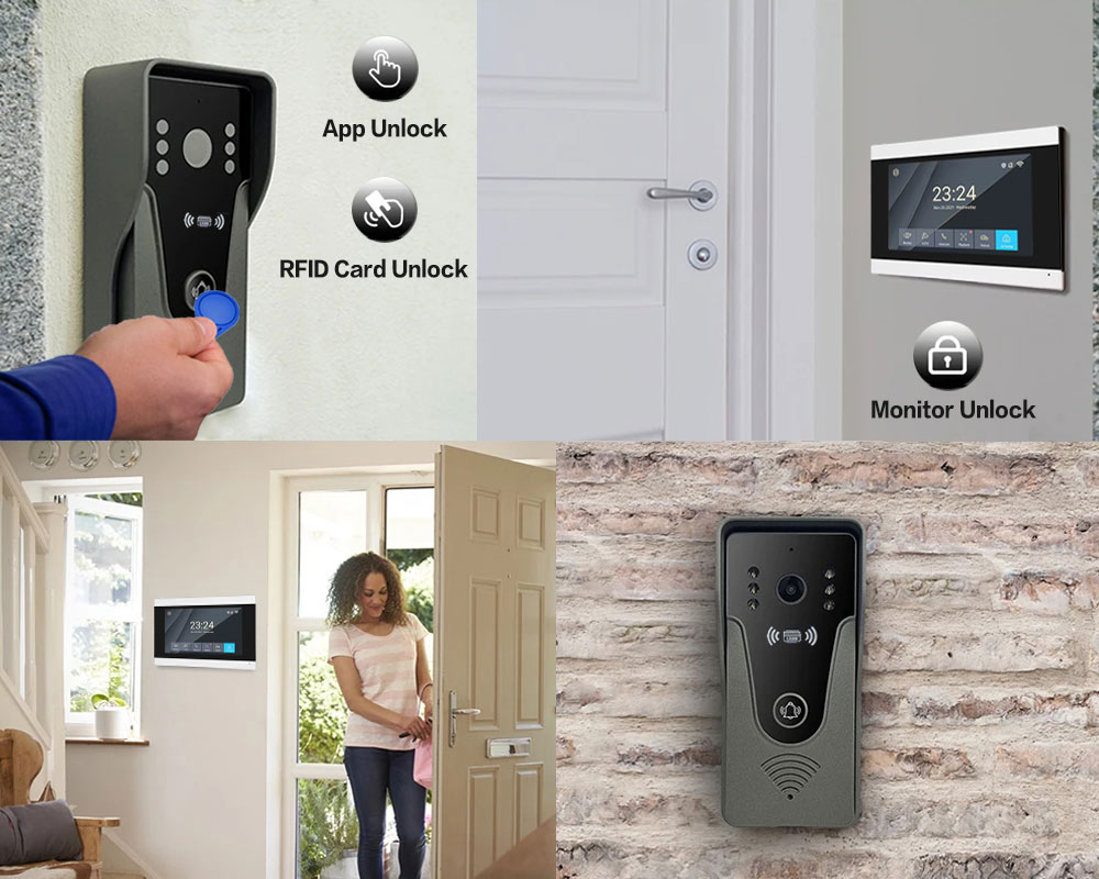 Tuya 1080 P 7 Inç Renkli Dokun - Smart Home Video Doorbell App incelemesi ve fiyatı